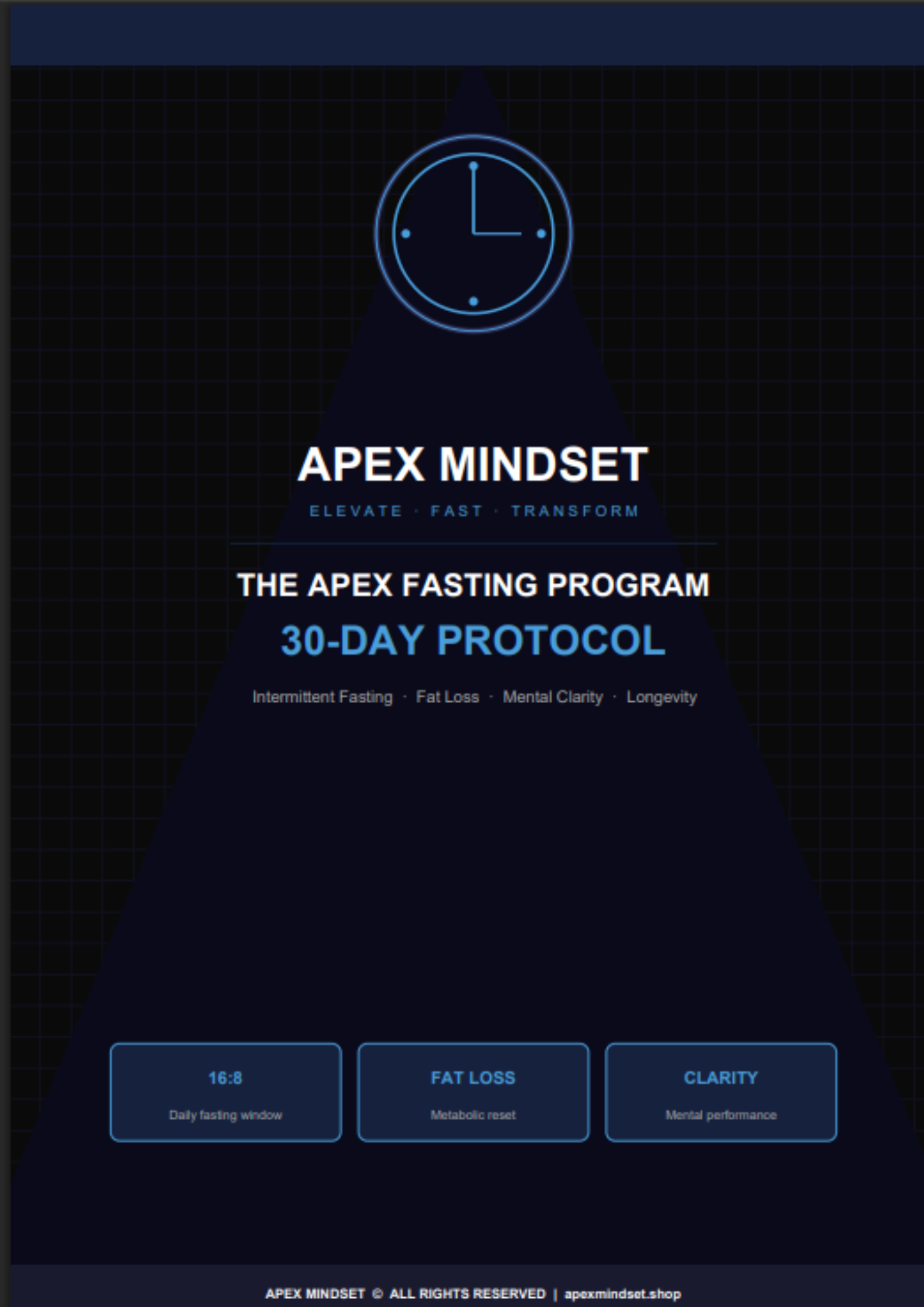 The Apex Protocol: The Fasting Program