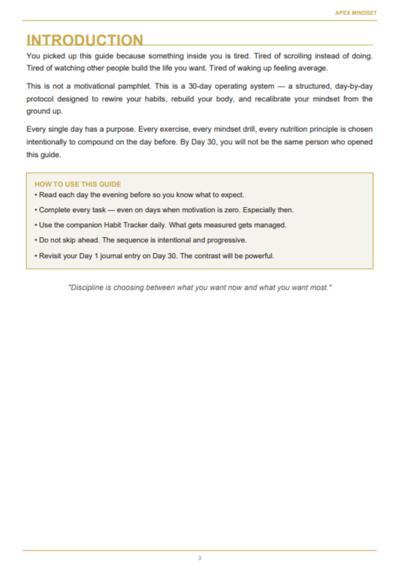 The Apex Protocol: The ,,30 Days to a New Version of You” Guide